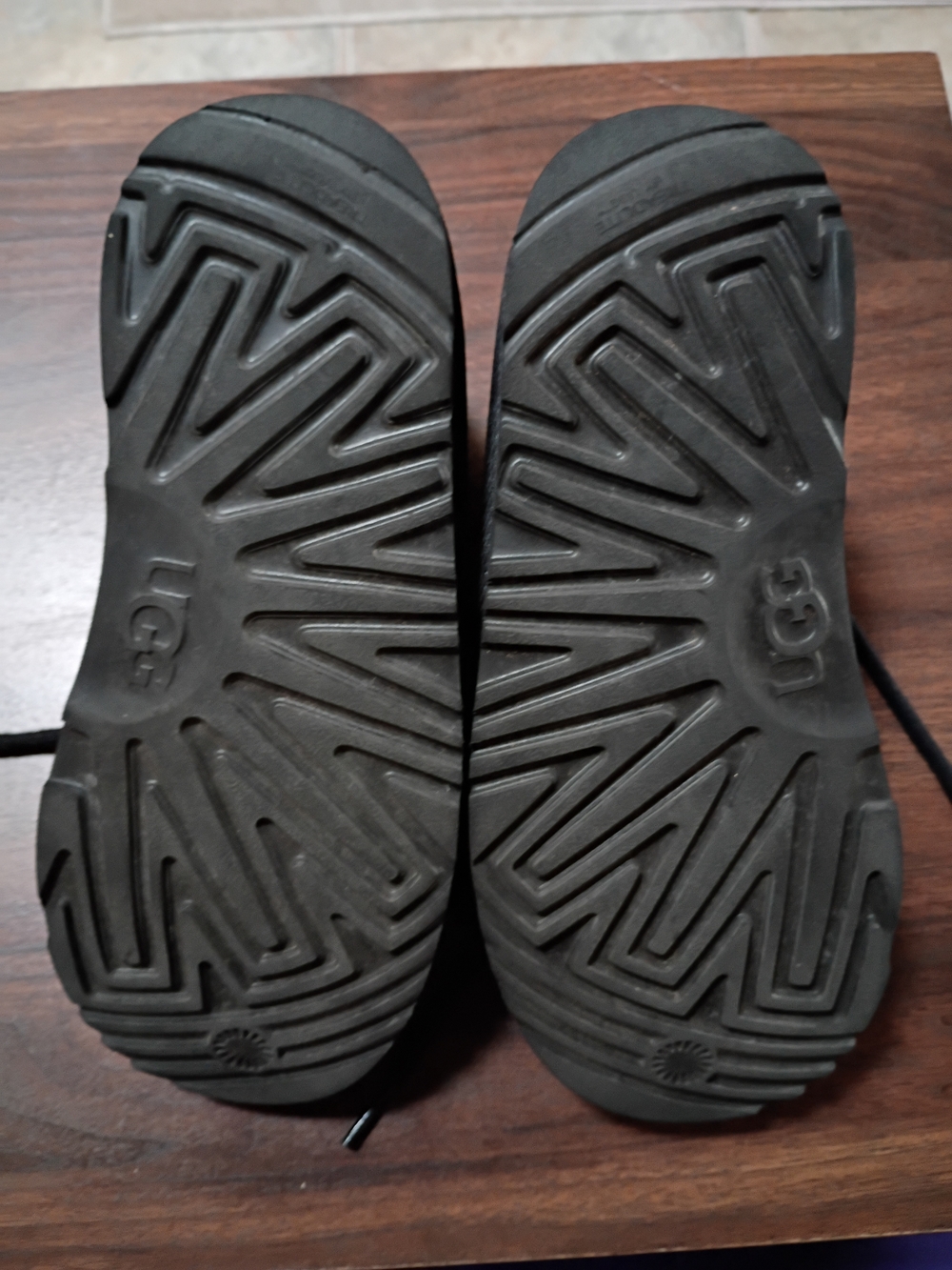 UGG Kids Black Suede Chukka Boots - Picture 5 of 5